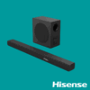 Hisense Soundbar with Subwoofer 500W 3.1CH (AX3100Q)| HISAUD3100Q-AX