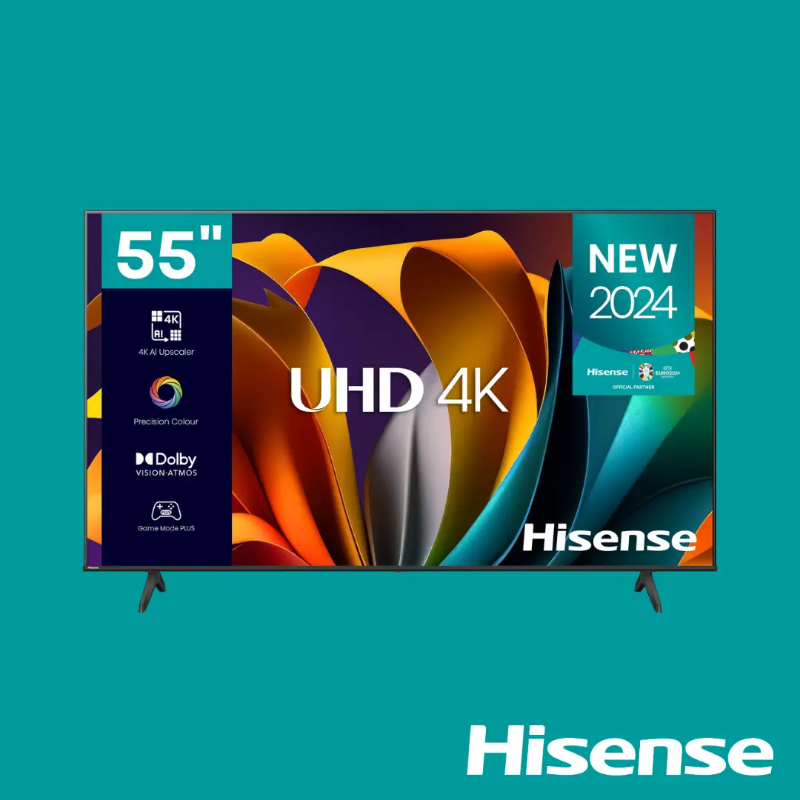 Hisense TV 55 Inch UHD 4K Smart| HISTV55A6N